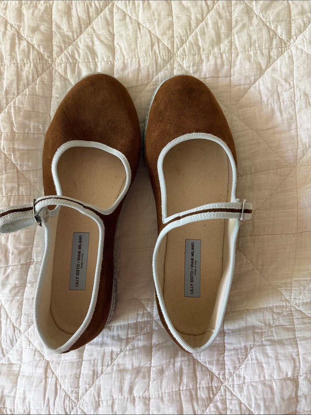 Lilly Sisto x Viani Milano Chocolate Suede Mary Jane’s Size 39